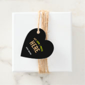 カスタマイズスタイリッシュ可能なモダン黒の検証済みブランド フェイバータグ (インサイチュ)