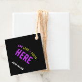 カスタマイズスタイリッシュ可能なモダン黒の検証済みブランド フェイバータグ (インサイチュ)