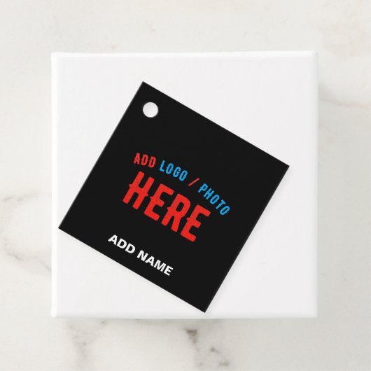 カスタマイズスタイリッシュ可能なモダン黒の検証済みブランド フェイバータグ (インサイチュ)