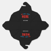 カスタマイズスタイリッシュ可能なモダン黒の検証済みブランド フェイバーボックス (見開き)