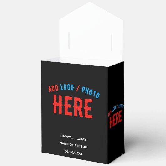 カスタマイズスタイリッシュ可能なモダン黒の検証済みブランド フェイバーボックス (見開き)