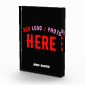 カスタマイズスタイリッシュ可能なモダン黒の検証済みブランド フォトブロック (右)