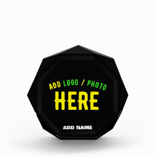 カスタマイズスタイリッシュ可能なモダン黒の検証済みブランド フォトブロック