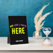 カスタマイズスタイリッシュ可能なモダン黒の検証済みブランド フォトプラーク (側面)