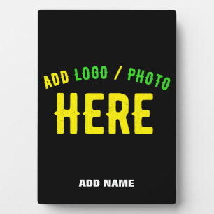 カスタマイズスタイリッシュ可能なモダン黒の検証済みブランド フォトプラーク