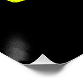 カスタマイズスタイリッシュ可能なモダン黒の検証済みブランド ポスター (コーナー)