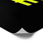 カスタマイズスタイリッシュ可能なモダン黒の検証済みブランド ポスター (角)