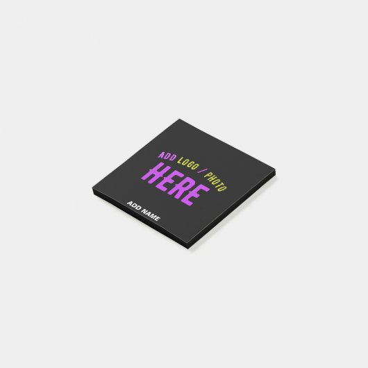 カスタマイズスタイリッシュ可能なモダン黒の検証済みブランド ポストイット (アングル)