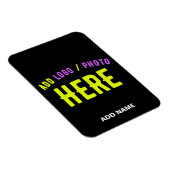 カスタマイズスタイリッシュ可能なモダン黒の検証済みブランド マグネット (右側)