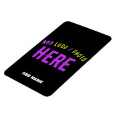 カスタマイズスタイリッシュ可能なモダン黒の検証済みブランド マグネット (左側)