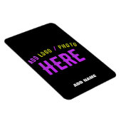 カスタマイズスタイリッシュ可能なモダン黒の検証済みブランド マグネット (右側)