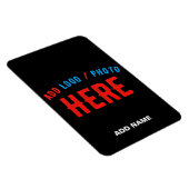 カスタマイズスタイリッシュ可能なモダン黒の検証済みブランド マグネット (右側)