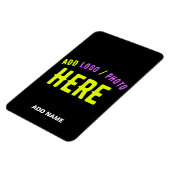 カスタマイズスタイリッシュ可能なモダン黒の検証済みブランド マグネット (左側)