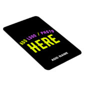 カスタマイズスタイリッシュ可能なモダン黒の検証済みブランド マグネット (右側)