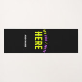 カスタマイズスタイリッシュ可能なモダン黒の検証済みブランド ヨガマット (裏面(横))