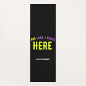 カスタマイズスタイリッシュ可能なモダン黒の検証済みブランド ヨガマット (裏面)