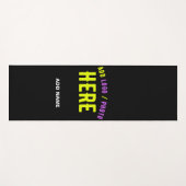 カスタマイズスタイリッシュ可能なモダン黒の検証済みブランド ヨガマット (正面(横))