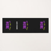 カスタマイズスタイリッシュ可能なモダン黒の検証済みブランド ヨガマット (裏面(横))