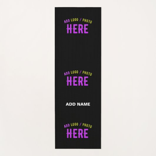 カスタマイズスタイリッシュ可能なモダン黒の検証済みブランド ヨガマット (正面)