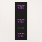 カスタマイズスタイリッシュ可能なモダン黒の検証済みブランド ヨガマット (裏面)