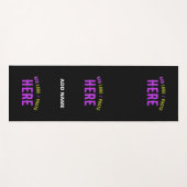 カスタマイズスタイリッシュ可能なモダン黒の検証済みブランド ヨガマット (正面(横))