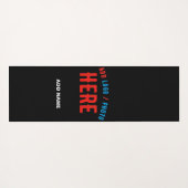 カスタマイズスタイリッシュ可能なモダン黒の検証済みブランド ヨガマット (裏面(横))