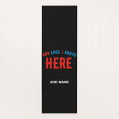 カスタマイズスタイリッシュ可能なモダン黒の検証済みブランド ヨガマット (裏面)