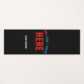 カスタマイズスタイリッシュ可能なモダン黒の検証済みブランド ヨガマット (正面(横))