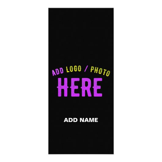 カスタマイズスタイリッシュ可能なモダン黒の検証済みブランド ラックカード (正面)