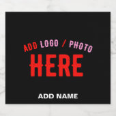 カスタマイズスタイリッシュ可能なモダン黒の検証済みブランド リキュールボトルラベル (シングルラベル)