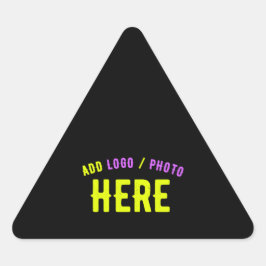 カスタマイズスタイリッシュ可能なモダン黒の検証済みブランド 三角形シール
