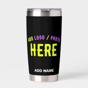 カスタマイズスタイリッシュ可能なモダン黒の検証済みブランド 保温保冷タンブラー