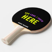 カスタマイズスタイリッシュ可能なモダン黒の検証済みブランド 卓球ラケット (正面アングル)