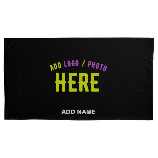 カスタマイズスタイリッシュ可能なモダン黒の検証済みブランド 枕カバー (正面)