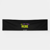 カスタマイズスタイリッシュ可能なモダン黒の検証済みブランド 横断幕 (横)