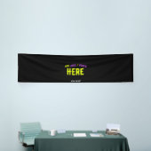 カスタマイズスタイリッシュ可能なモダン黒の検証済みブランド 横断幕 (トレードショー)