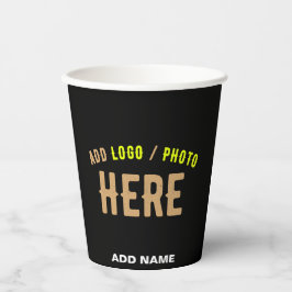 カスタマイズスタイリッシュ可能なモダン黒の検証済みブランド 紙コップ