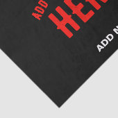 カスタマイズスタイリッシュ可能なモダン黒の検証済みブランド 薄葉紙 (詳細)