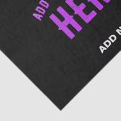 カスタマイズスタイリッシュ可能なモダン黒の検証済みブランド 薄葉紙 (詳細)