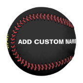 カスタマイズスタイリッシュ可能なモダン黒の検証済みブランド 野球ボール (正面左)