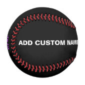 カスタマイズスタイリッシュ可能なモダン黒の検証済みブランド 野球ボール (正面左)