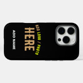 カスタマイズスタイリッシュ可能なモダン黒の検証済みブランド Case-Mate iPhoneケース (裏面 (横))