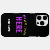 カスタマイズスタイリッシュ可能なモダン黒の検証済みブランド Case-Mate iPhoneケース (裏面 (横))