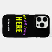 カスタマイズスタイリッシュ可能なモダン黒の検証済みブランド Case-Mate iPhoneケース (裏面 (横))