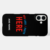 カスタマイズスタイリッシュ可能なモダン黒の検証済みブランド Case-Mate iPhoneケース (裏面 (横))