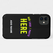 カスタマイズスタイリッシュ可能なモダン黒の検証済みブランド Case-Mate iPhoneケース (裏面(横))