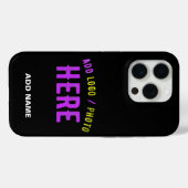 カスタマイズスタイリッシュ可能なモダン黒の検証済みブランド Case-Mate iPhoneケース (裏面 (横))