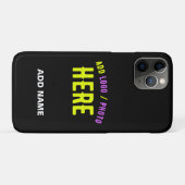 カスタマイズスタイリッシュ可能なモダン黒の検証済みブランド Case-Mate iPhoneケース (裏面(横))