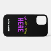 カスタマイズスタイリッシュ可能なモダン黒の検証済みブランド Case-Mate iPhoneケース (裏面 (横))