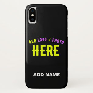 カスタマイズスタイリッシュ可能なモダン黒の検証済みブランド iPhone X ケース